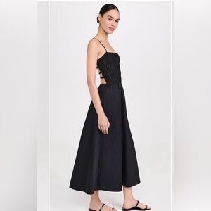 NWT SOLID & STRIPED Long Black Backless Sun Dress